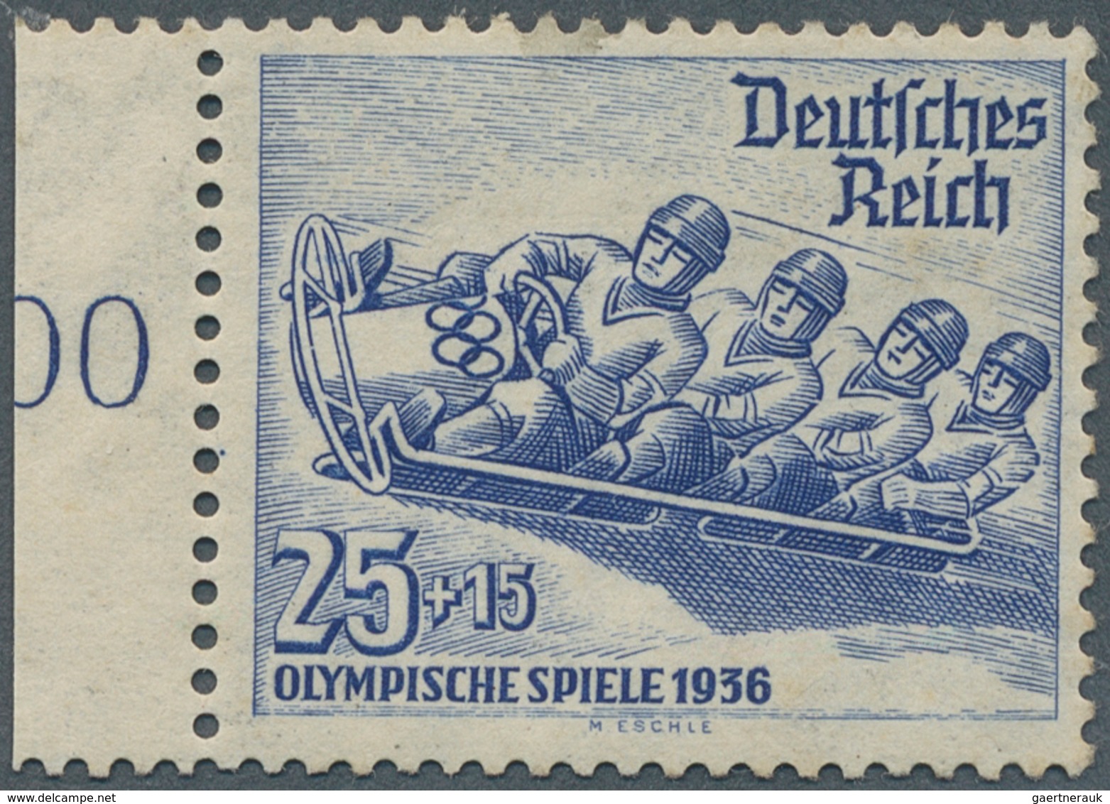 Deutsches Reich - 3. Reich: 1635, Olympische Winterspiele 1936, 25 - 15 Pfg. Violettultramarin, In U - Covers & Documents