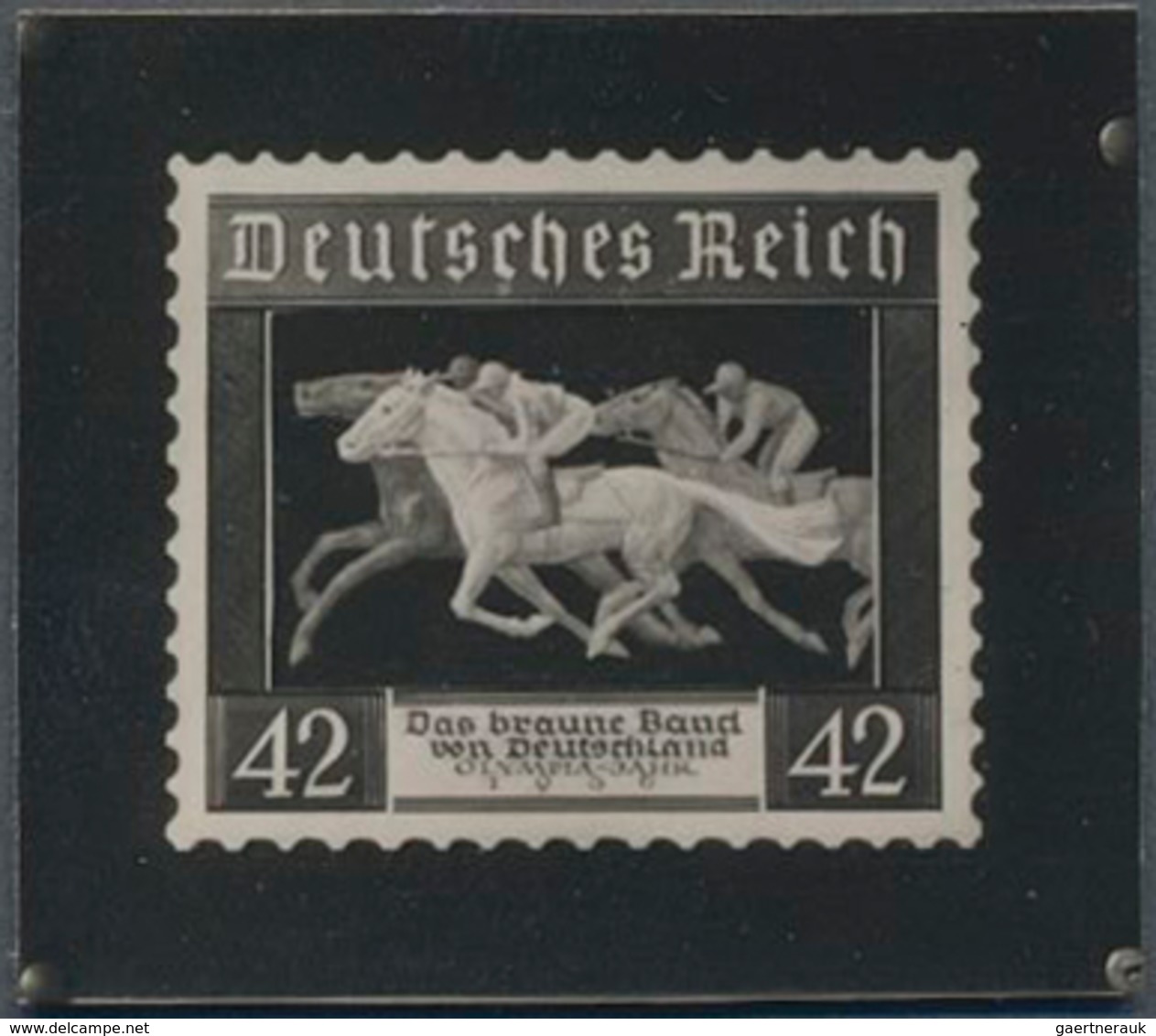 Deutsches Reich - 3. Reich: 1936, Photographic Essay In Reduced Size Of An Artist Stamp Project For - Briefe U. Dokumente