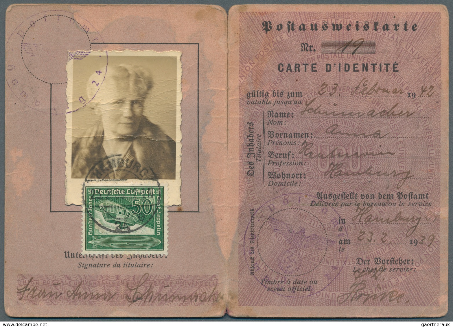 Deutsches Reich - 3. Reich: 1938, Flugpost 50 Pf. "Hindenburg Zeppelin-Gondel" Als Bedarfs-Einzelfra - Covers & Documents