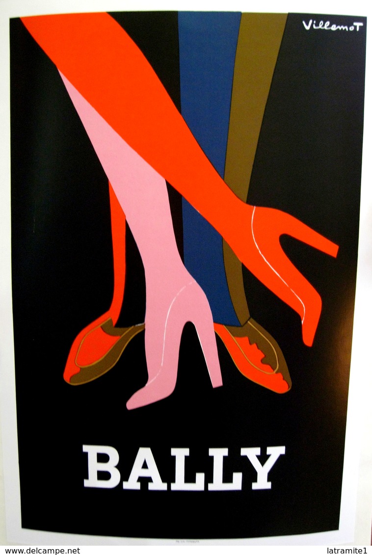 MANIFESTO PUBBLICITARIO BALLY   Illustratore VILLEMOT - Posters