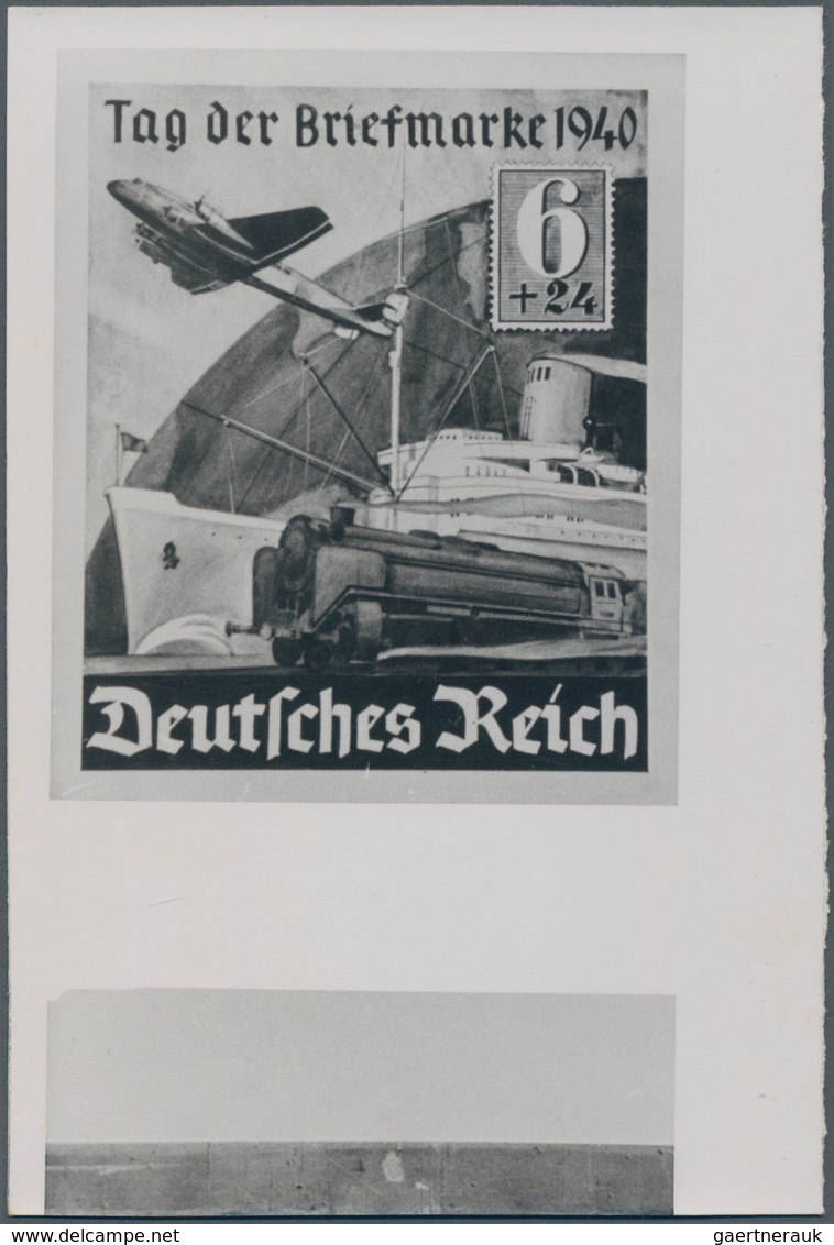 Deutsches Reich - 3. Reich: 1940. Essay-Photo Von Einem Nicht-verwirklichtem Entwurf "Tag Der Briefm - Briefe U. Dokumente