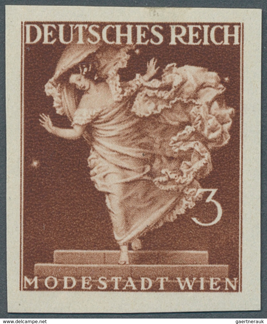 Deutsches Reich - 3. Reich: 1941, Wiener Messe 3 Pfg. Braun, UNGEZÄHNT, Breitrandig Ungebrauchte Mar - Briefe U. Dokumente