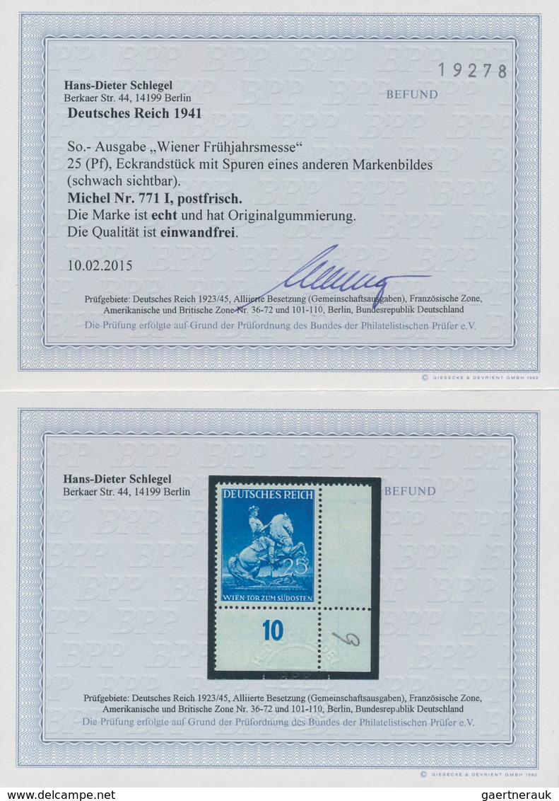 Deutsches Reich - 3. Reich: 1941, 25 Pfg. Leipziger Messe Aus Der Rechten Unteren Bogenecke Mit Abar - Covers & Documents