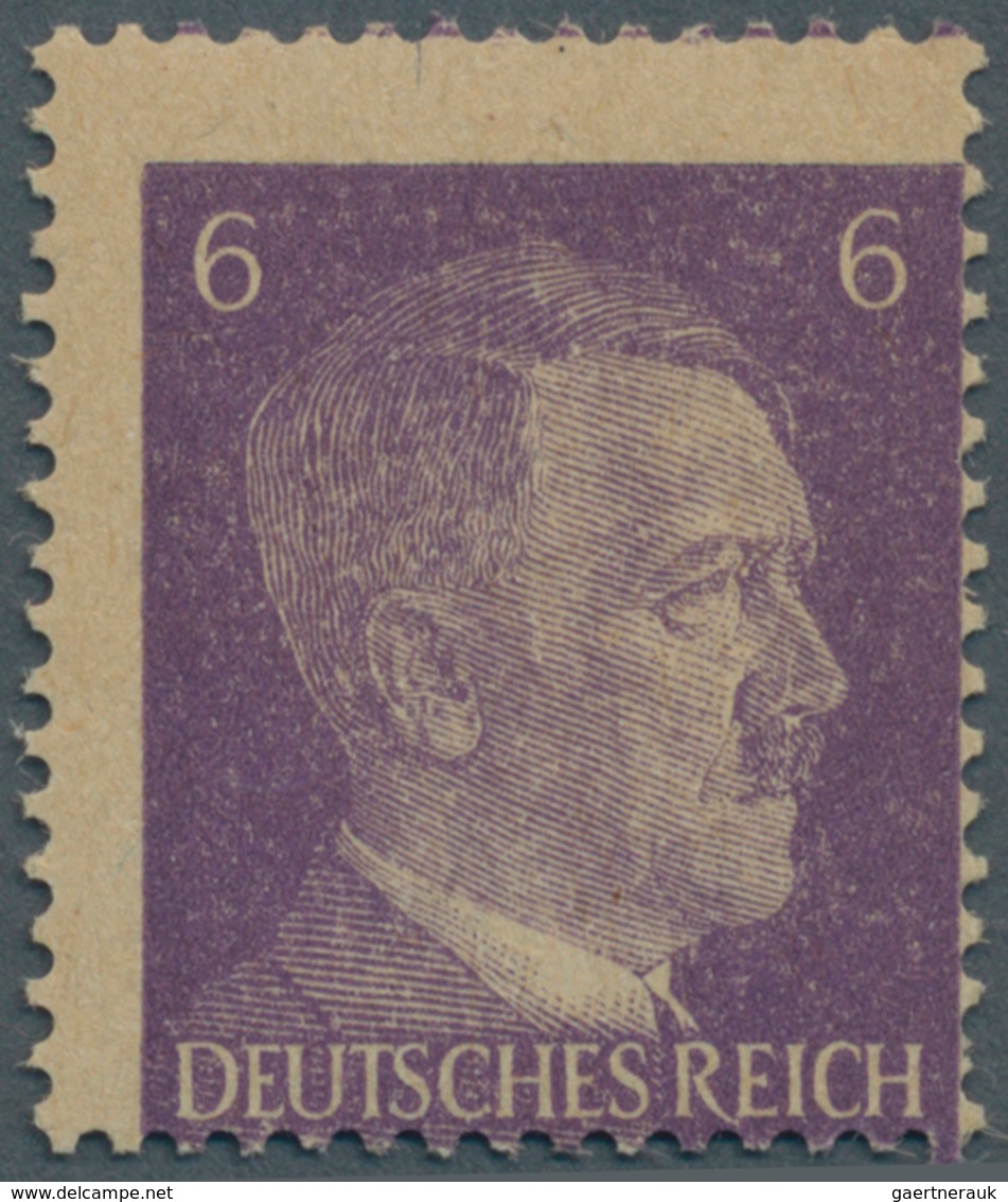 Deutsches Reich - 3. Reich: 1941. Probedruck 6 Pf Hitler Auf Hellolivbraunem Papier. Originalgummier - Covers & Documents