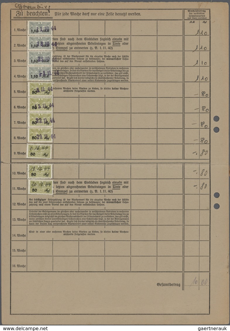 Deutsches Reich - 3. Reich: 1941, Freimarke 30 Pf Hitler Als EINZELFRANKATUR Auf Arbeiter-Urlaubs-Sp - Briefe U. Dokumente