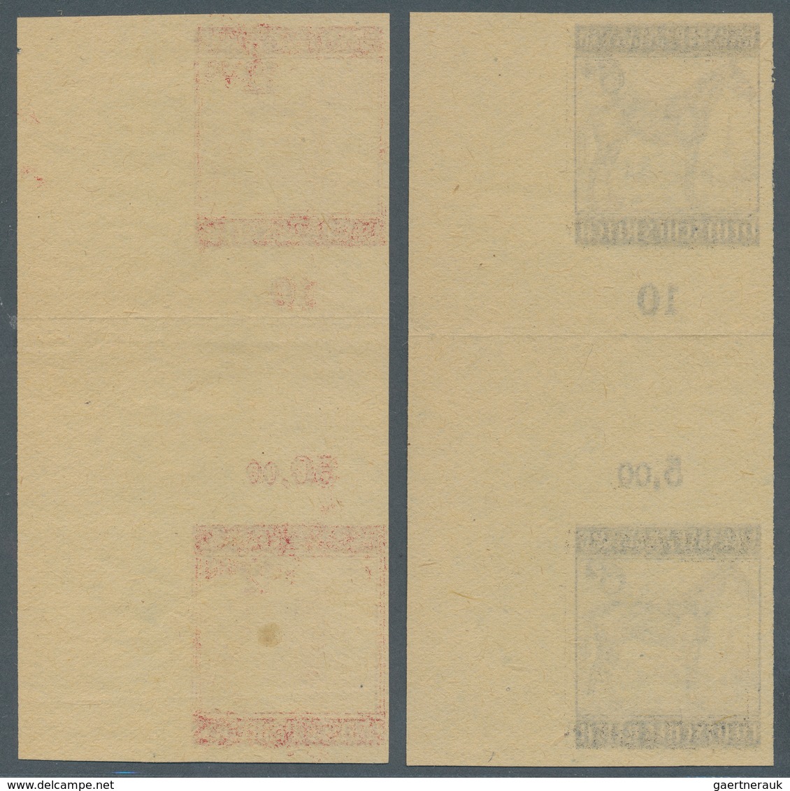 Deutsches Reich - 3. Reich: 1943, "Großer Preis Von Wien", 6 Pf. Rotschwarz Und 12 Pfg. Bräunlichkar - Covers & Documents