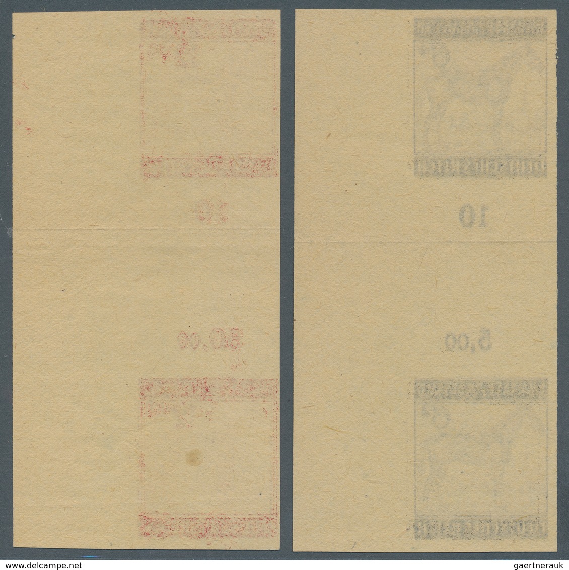 Deutsches Reich - 3. Reich: 1943, "Großer Preis Von Wien", 6 Pf. Rotschwarz Und 12 Pfg. Bräunlichkar - Briefe U. Dokumente