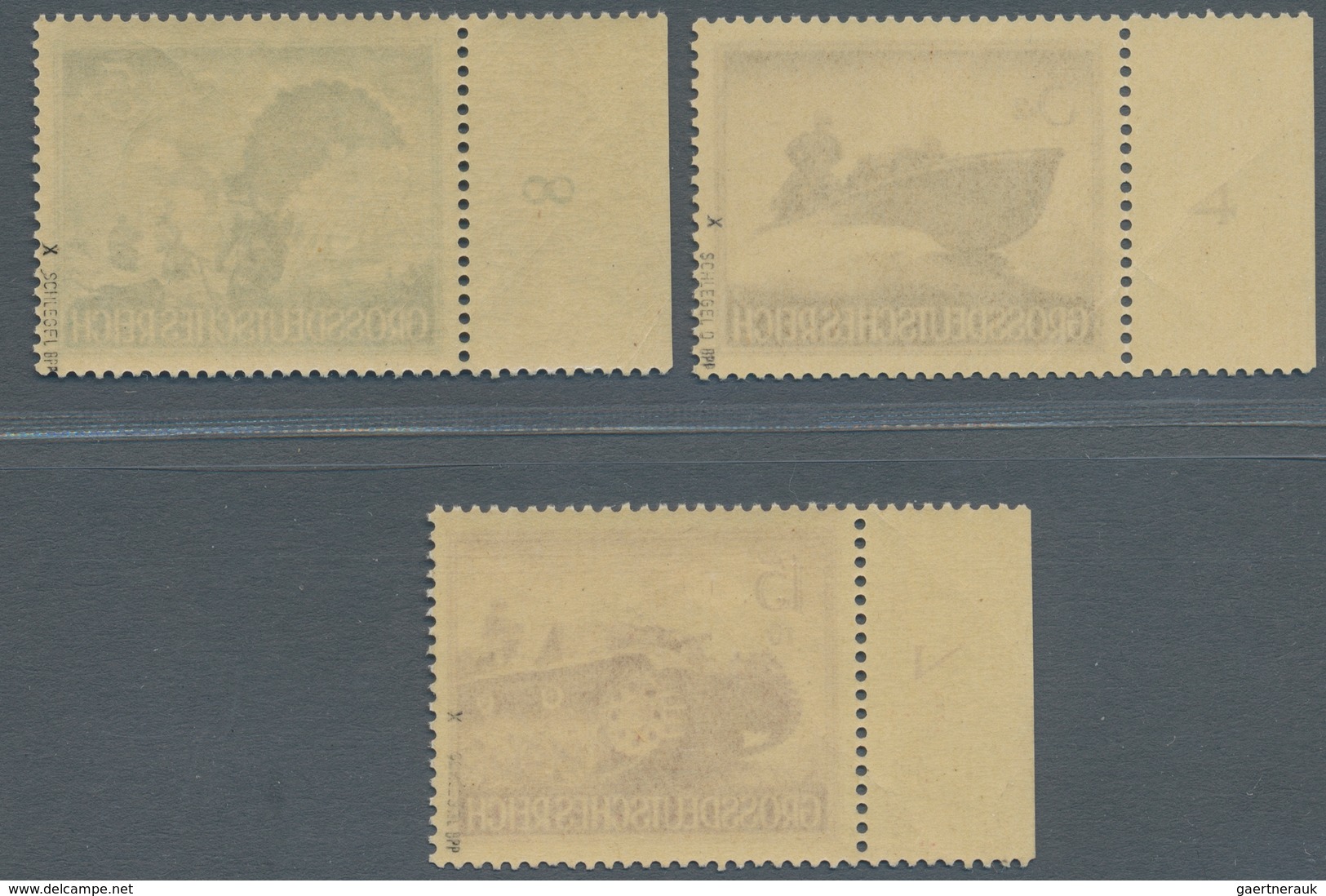Deutsches Reich - 3. Reich: 1944, Wehrmacht II, 3 Pf, 5 Und 15 Pf, Alle Einwandfrei Postfrisch Vom L - Briefe U. Dokumente