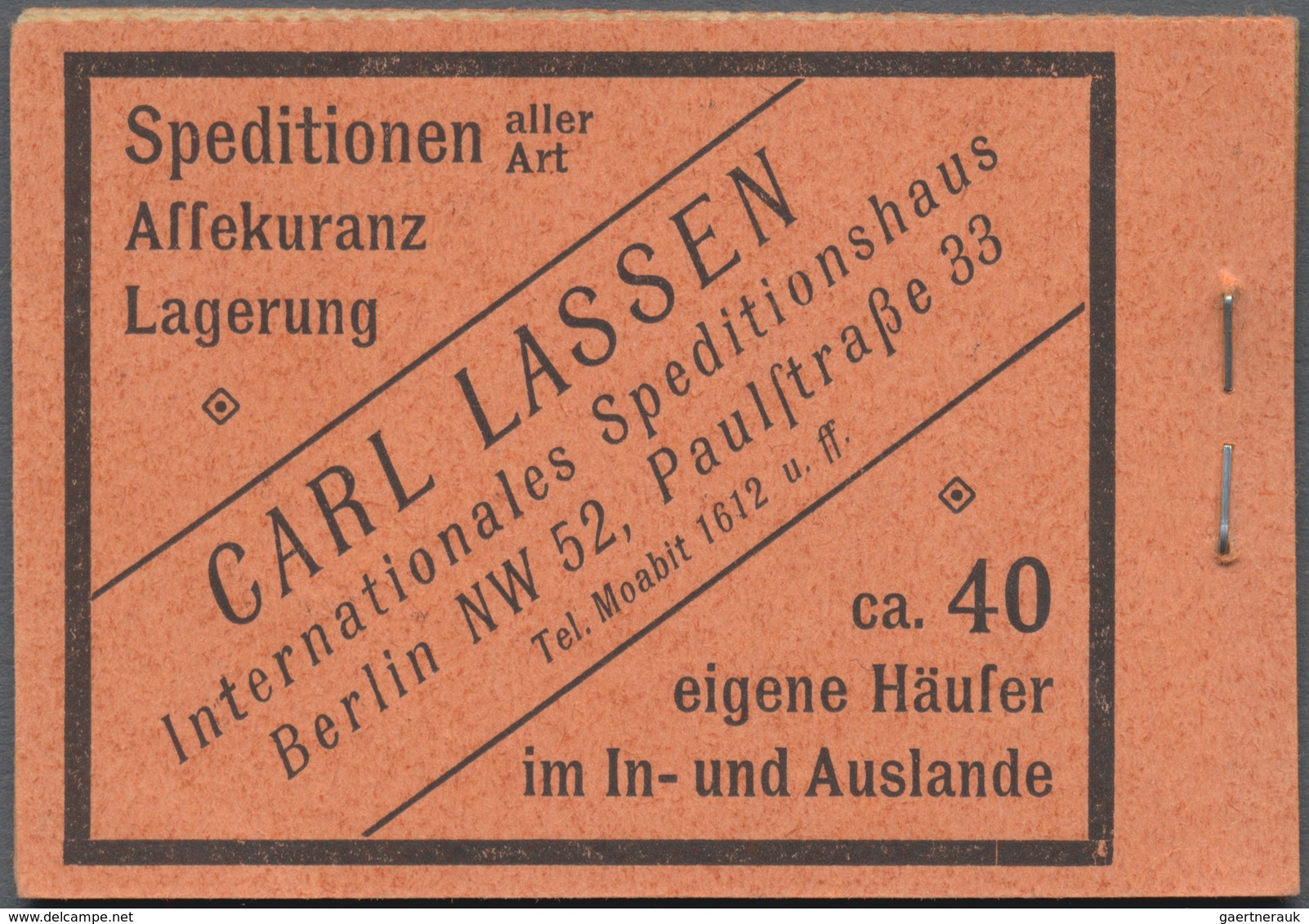 Deutsches Reich - Markenheftchen: 1921, Germania Und Ziffern, Komplettes Postfrisches Heftchen Mit A - Markenheftchen