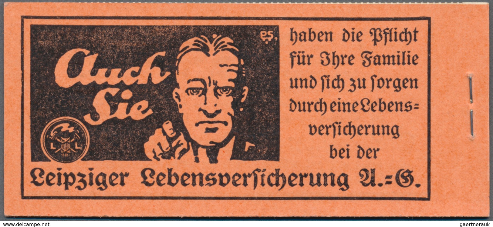 Deutsches Reich - Markenheftchen: 1926, 2 RM Schiller/Friedrich Der Große, Markenheftchen Mit ONr. 4 - Carnets