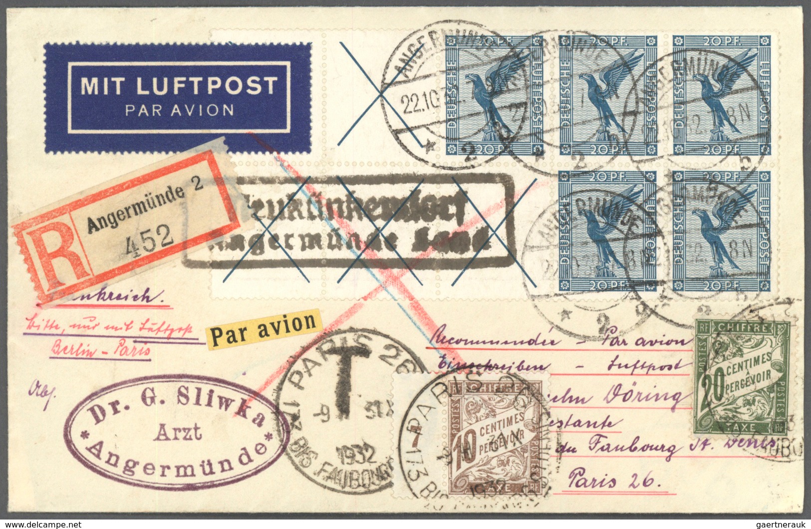 Deutsches Reich - Markenheftchenblätter: 1930, Flugpost Heftchenblatt Nr. 47 B Ohne Rand Auf Unterfr - Booklets