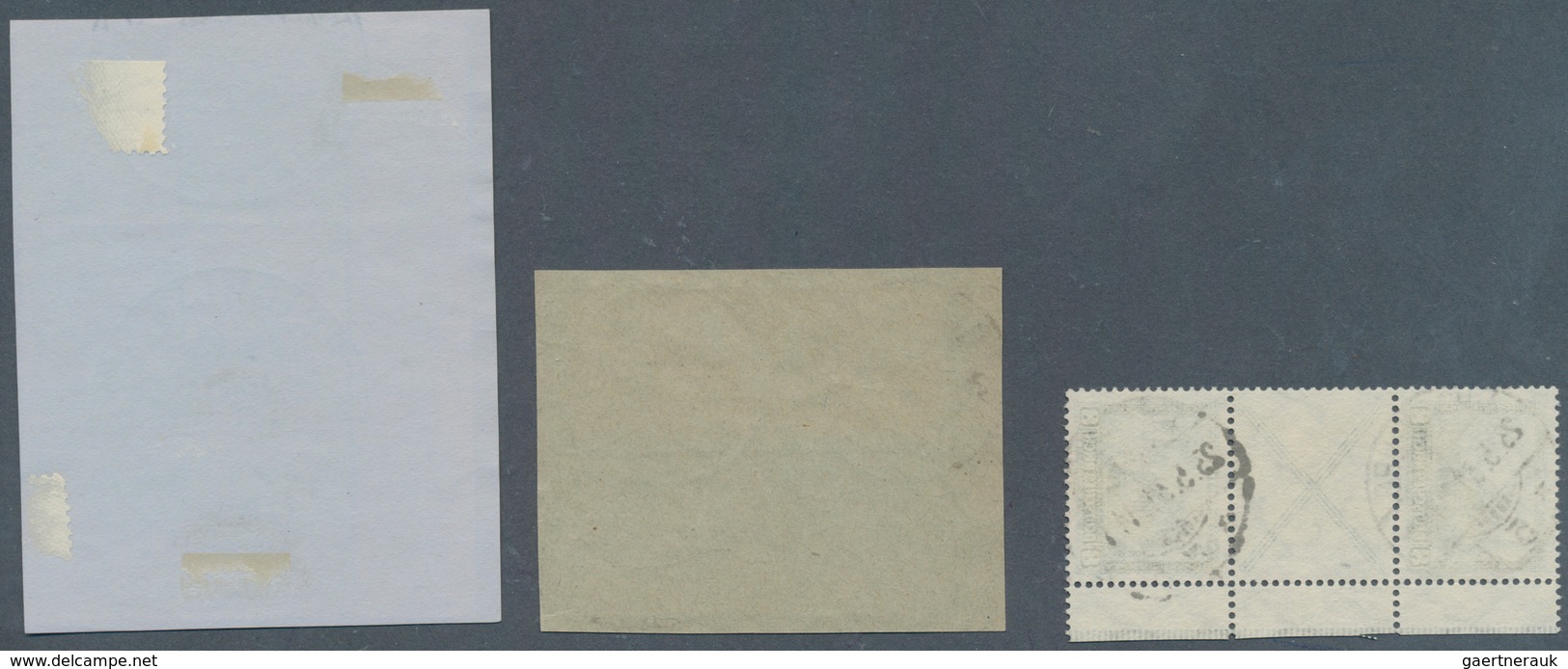 Deutsches Reich - Zusammendrucke: 1930, 8 Pfg. + X + 8 Pfg. Nothilfe, Senkrechter Zusammendruck, Not - Se-Tenant