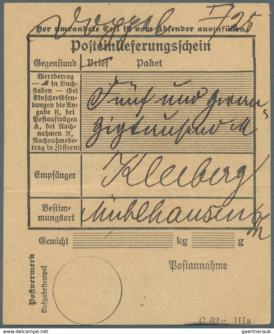 Deutsches Reich - Dienstmarken: 1921, 50 Pfg. Dienstmarke Mit Stempel "MERSEBURG 8.6.21" Rückseitig - Service