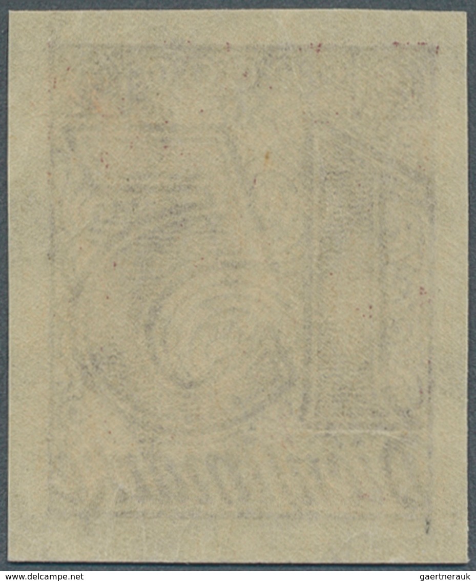 Deutsches Reich - Dienstmarken: 1920, 15 Pfg. Karminbraun, UNGEZÄHNT, Einwandfrei Postfrisches Breit - Service