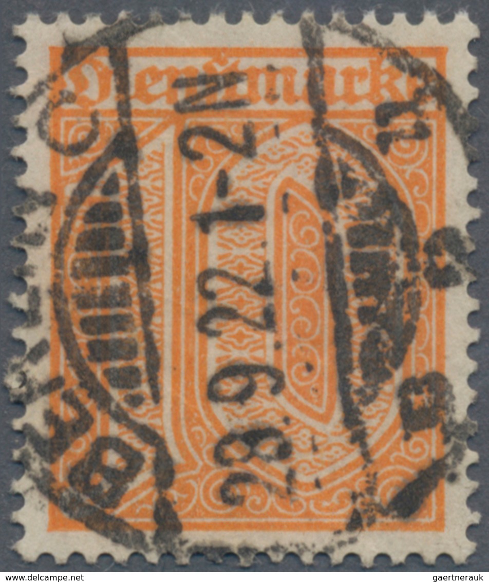 Deutsches Reich - Dienstmarken: 1921, 10 Pfg. Orange, Zentrisch Quer Gestempelt "BERLIN C 29.9.22", - Service