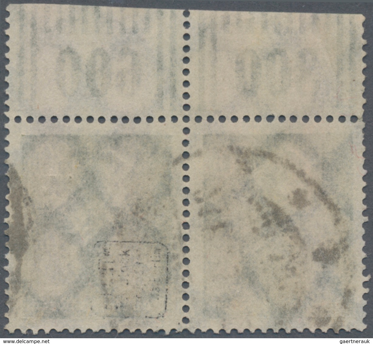 Deutsches Reich - Dienstmarken: 1923, Dienstmarken 30 M Mit Aufdruck, Waagrechtes Paar Vom Walzen-Ob - Service