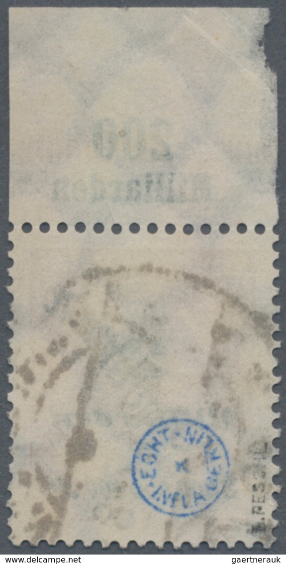 Deutsches Reich - Dienstmarken: 1923, Wertangabe Im Kreis Mit Rosettenmuster, 2 Mrd M Mit Oberrand U - Service