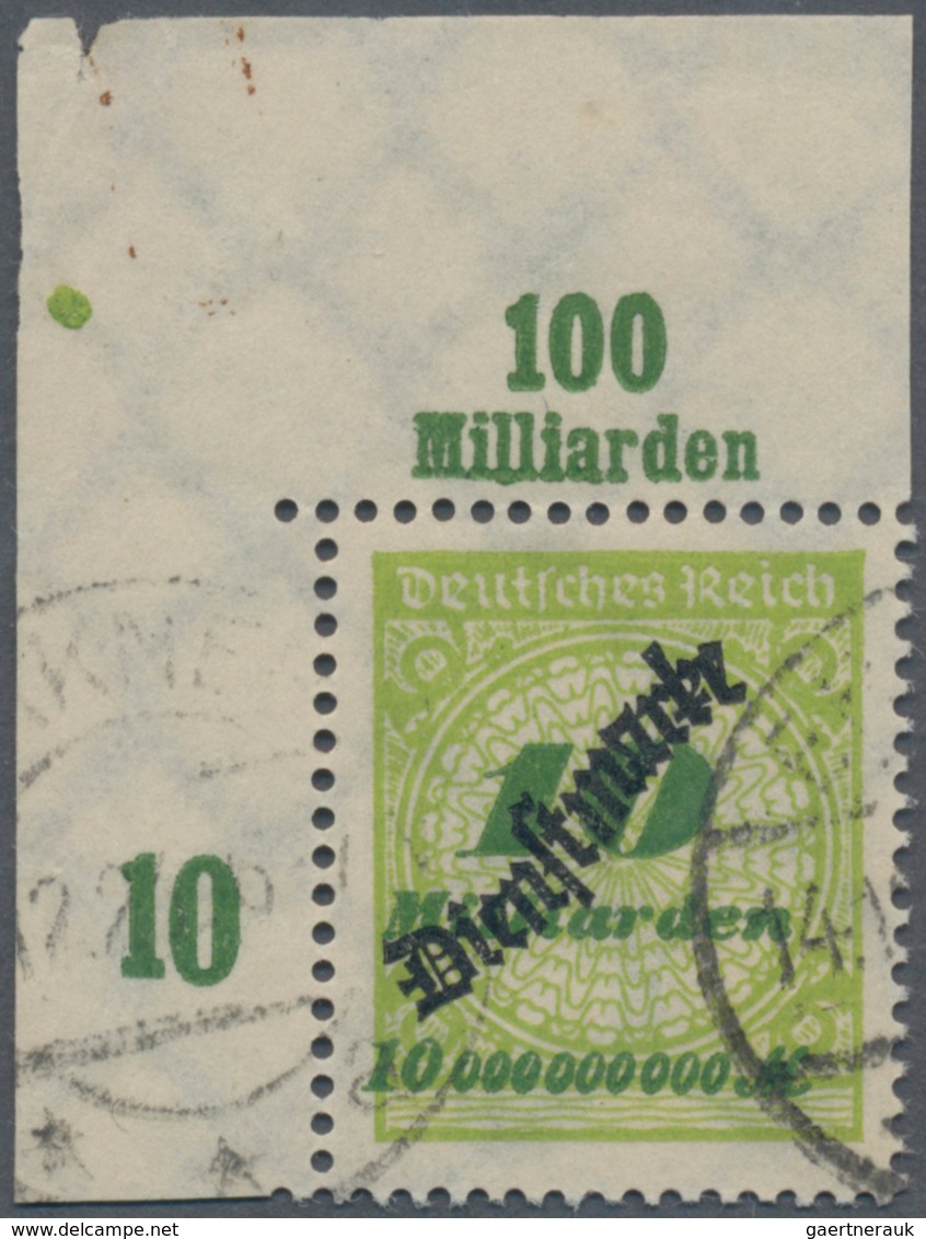 Deutsches Reich - Dienstmarken: 1923, Wertangabe Im Kreis Mit Rosettenmuster, 10 Mrd M. Aus Der Link - Dienstmarken