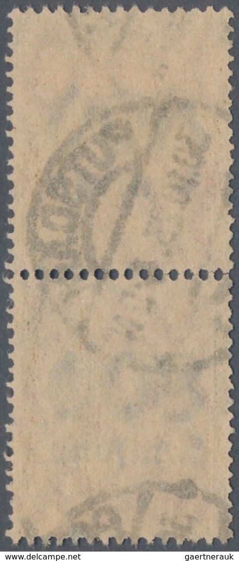 Deutsches Reich - Dienstmarken: 1923, 800 Tsd. Auf 30 Pfg. Mit Wz. Rauten, Sauber Gestempeltes Senkr - Service