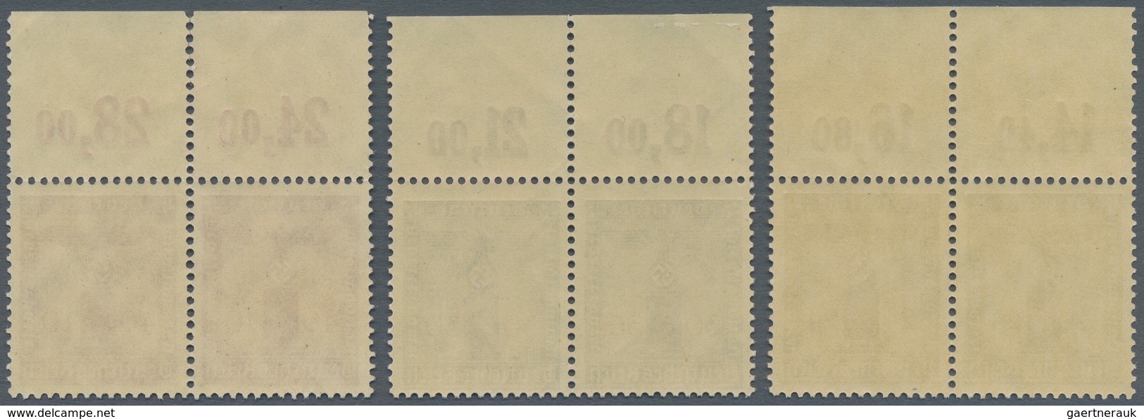 Deutsches Reich - Dienstmarken: 1938, Parteidienstmarken M. Wz., 10 Werte Komplett Im Tadellos Postf - Service