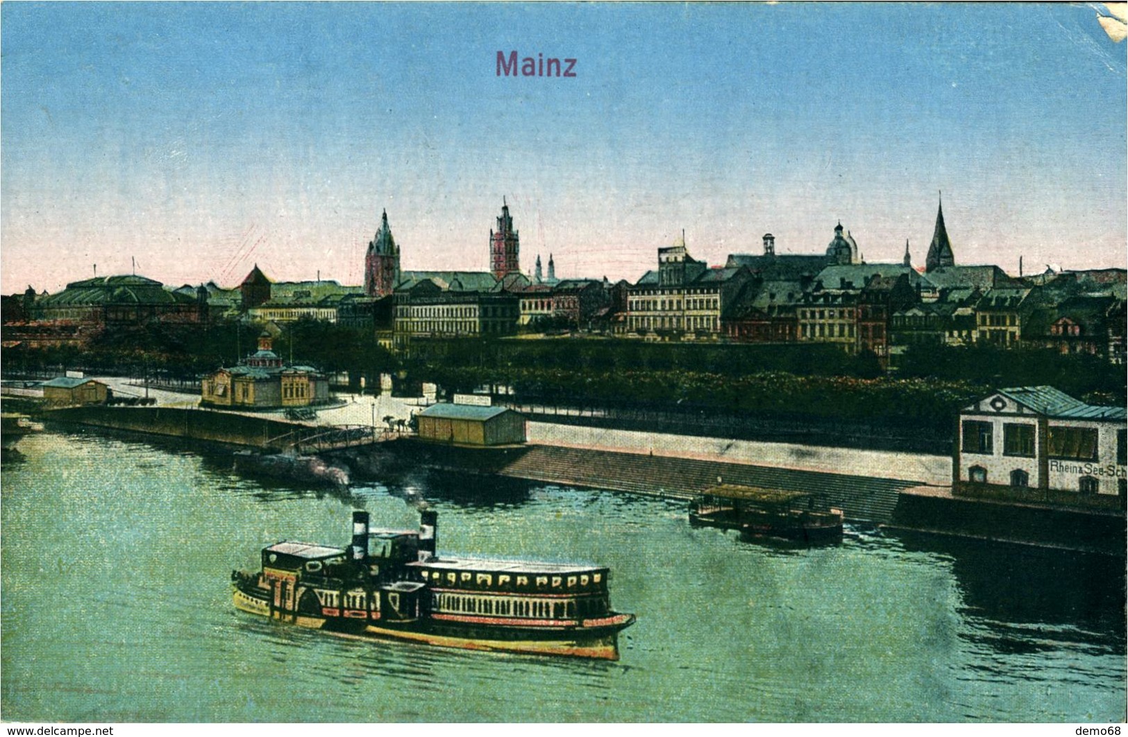 Mainz Allemagne Deutschland Germany Rhénanie Palatinat  Vue Générale Sur Le Rhin - Mainz