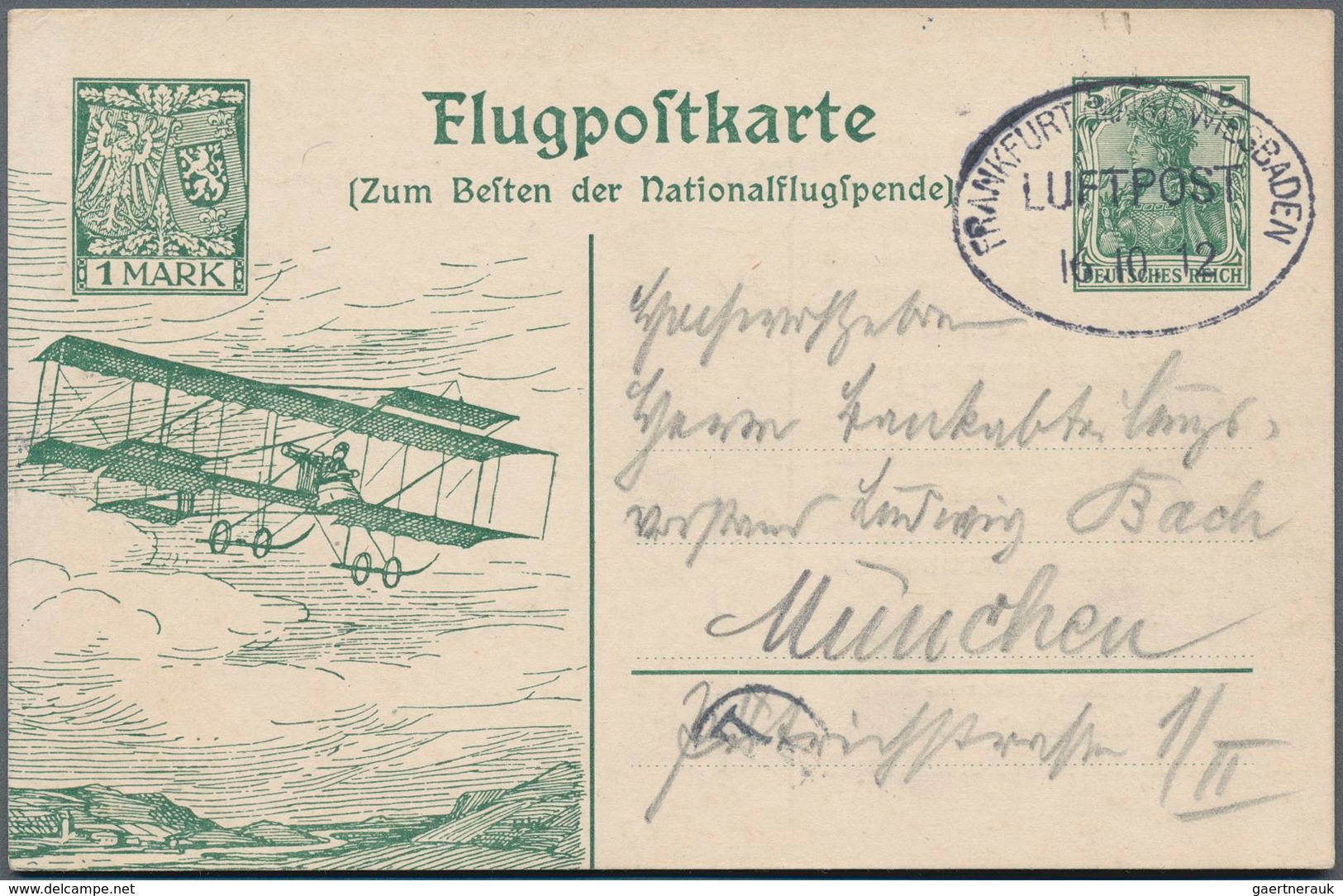 Deutsches Reich - Ganzsachen: 1912, 5 Pfg. Sonder-Ganzsachenkarten Mit Wertstempel "50 Pfg." Und "1 - Autres & Non Classés