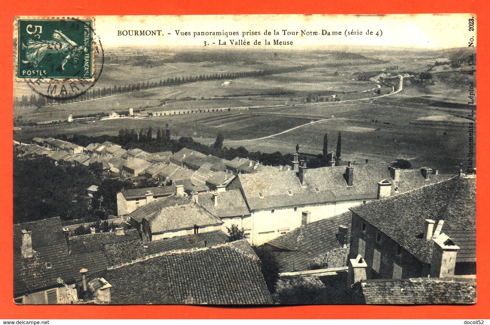 CPA 52 Bourmont " Vues Panoramiques Prises De La Tour Notre Dame ( Série De 4 ) " - Bourmont