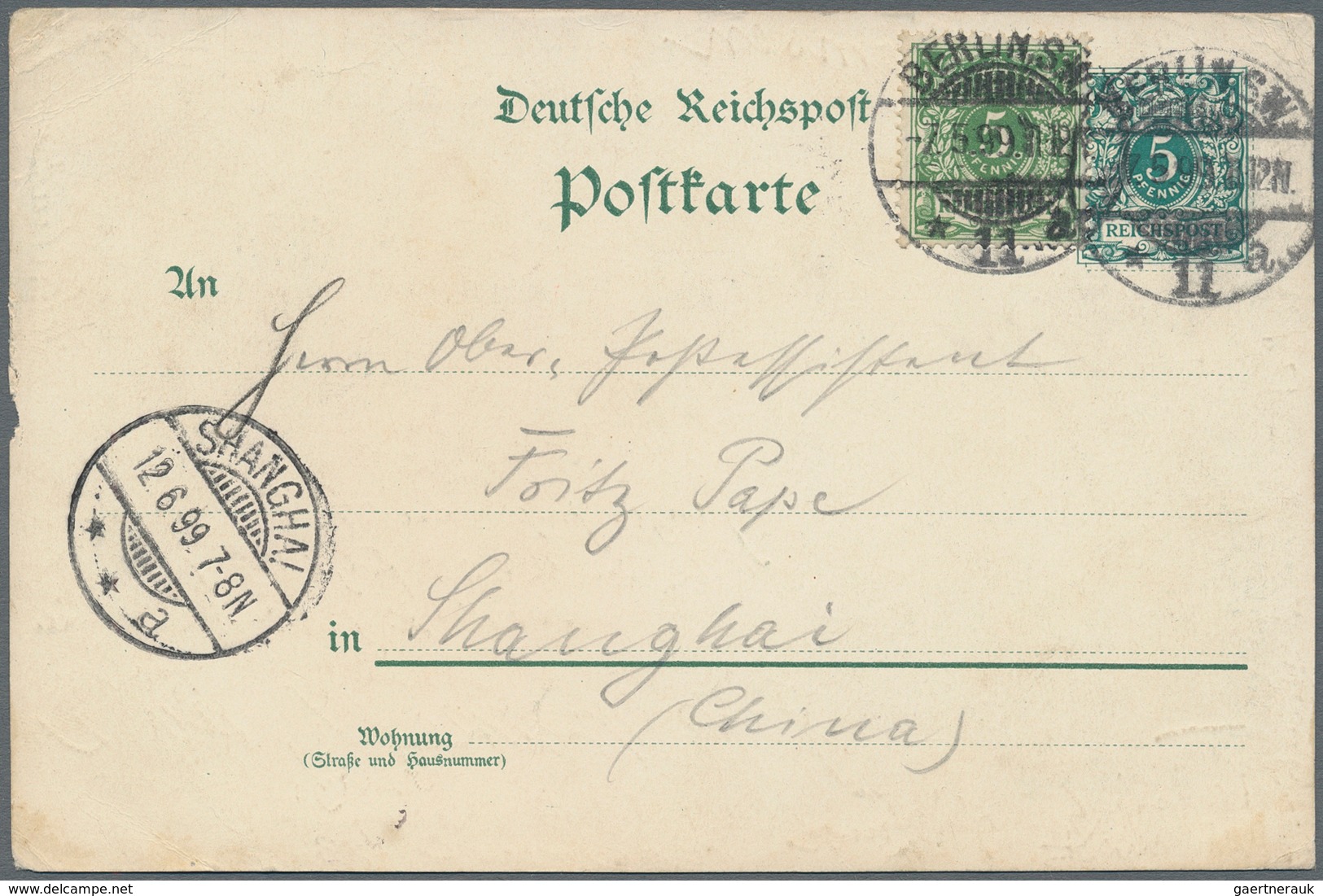 Deutsches Reich - Privatganzsachen: 1899 Privatpostkarte Verband Deutscher Post- Und Telegrafenassis - Other & Unclassified