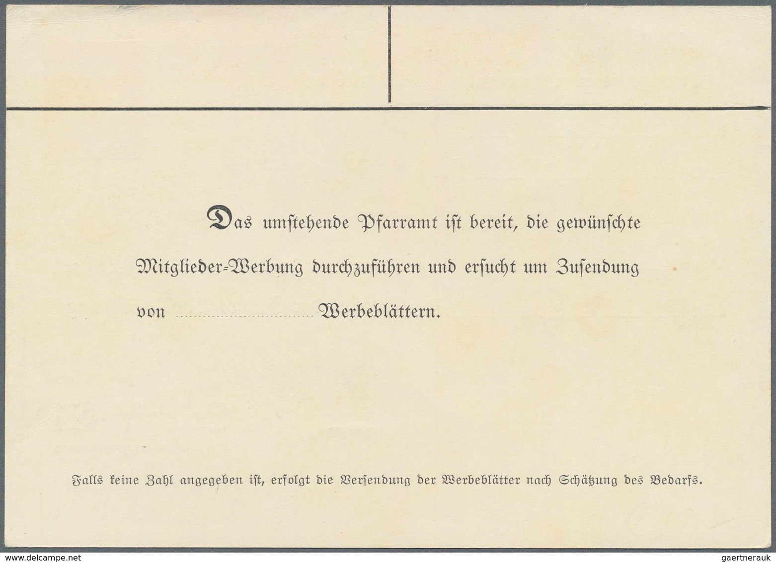 Deutsches Reich - Privatganzsachen: 1937 (ca). Privat-Postkarte 3 Pf Hindenburg "Centralvorstand Der - Other & Unclassified