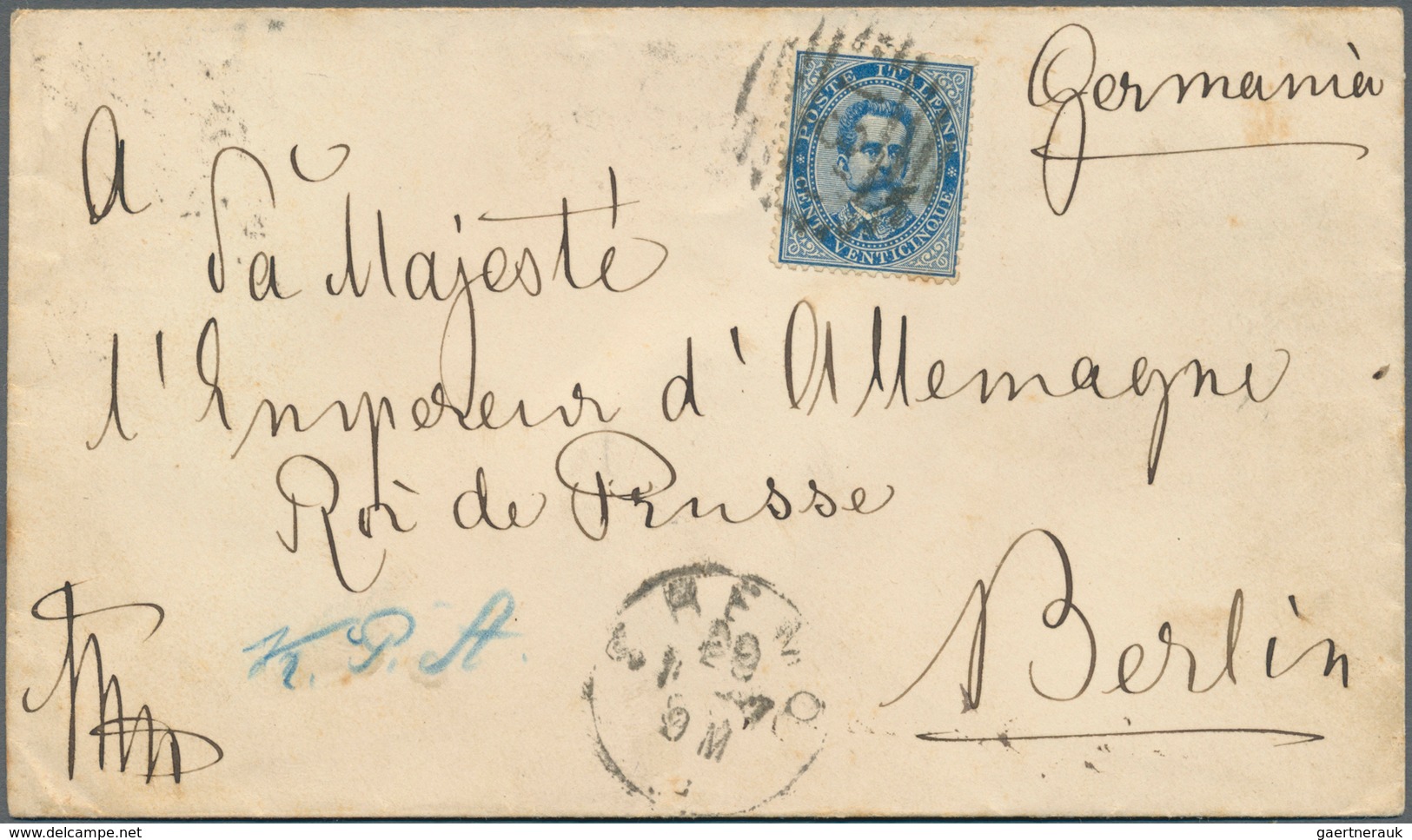 Deutsches Reich - Stempel: 1887, "BERLIN C. KABINETS-P.A. 2.12.87", Klarer Abschlag Rückseitig Als A - Franking Machines (EMA)