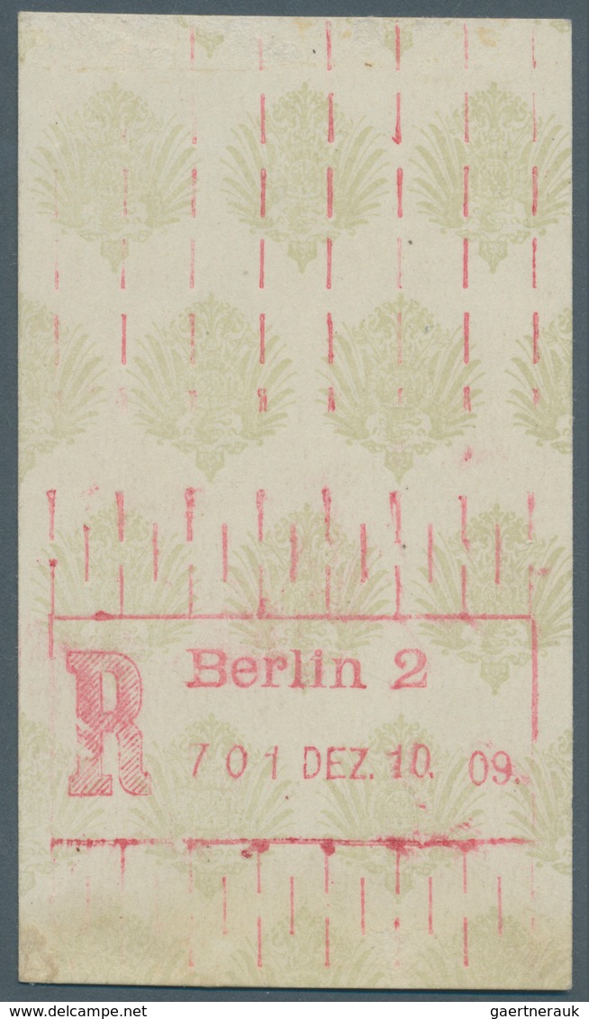 Deutsches Reich - Besonderheiten: 1909 Automaten-Einschreib-Stpl. "R Berlin 2/ 701 10.DEZ.09" Als Ei - Other & Unclassified