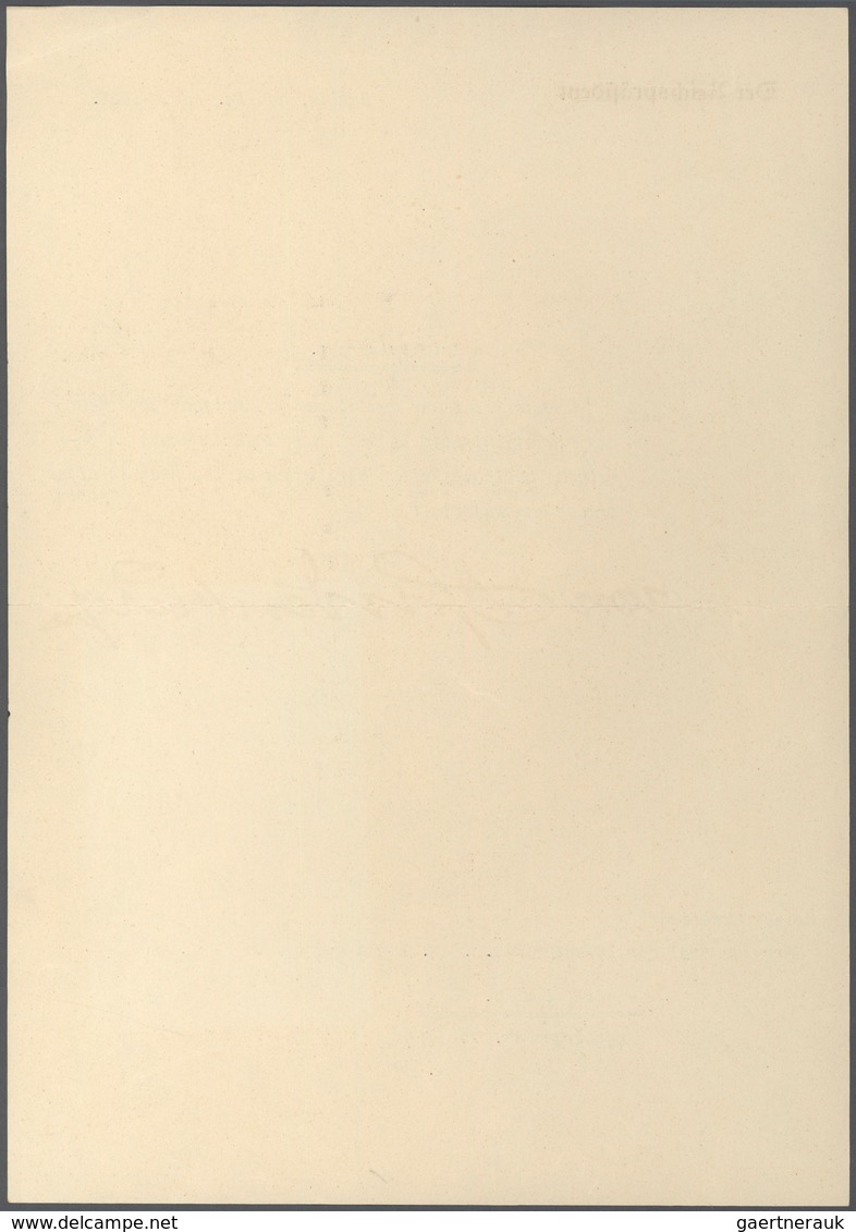 Deutsches Reich - Besonderheiten: TELEGRAMM: 1930, Brieftelegramm Des Reichspräsidenten Von Hindenbu - Other & Unclassified