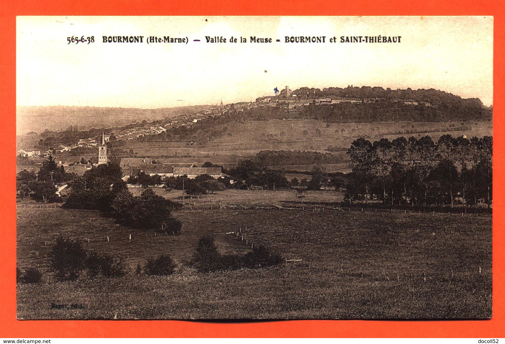 CPA 52 Bourmont " Vallée De La Meuse - Bourmont Et Saint Thiébaut " - Bourmont