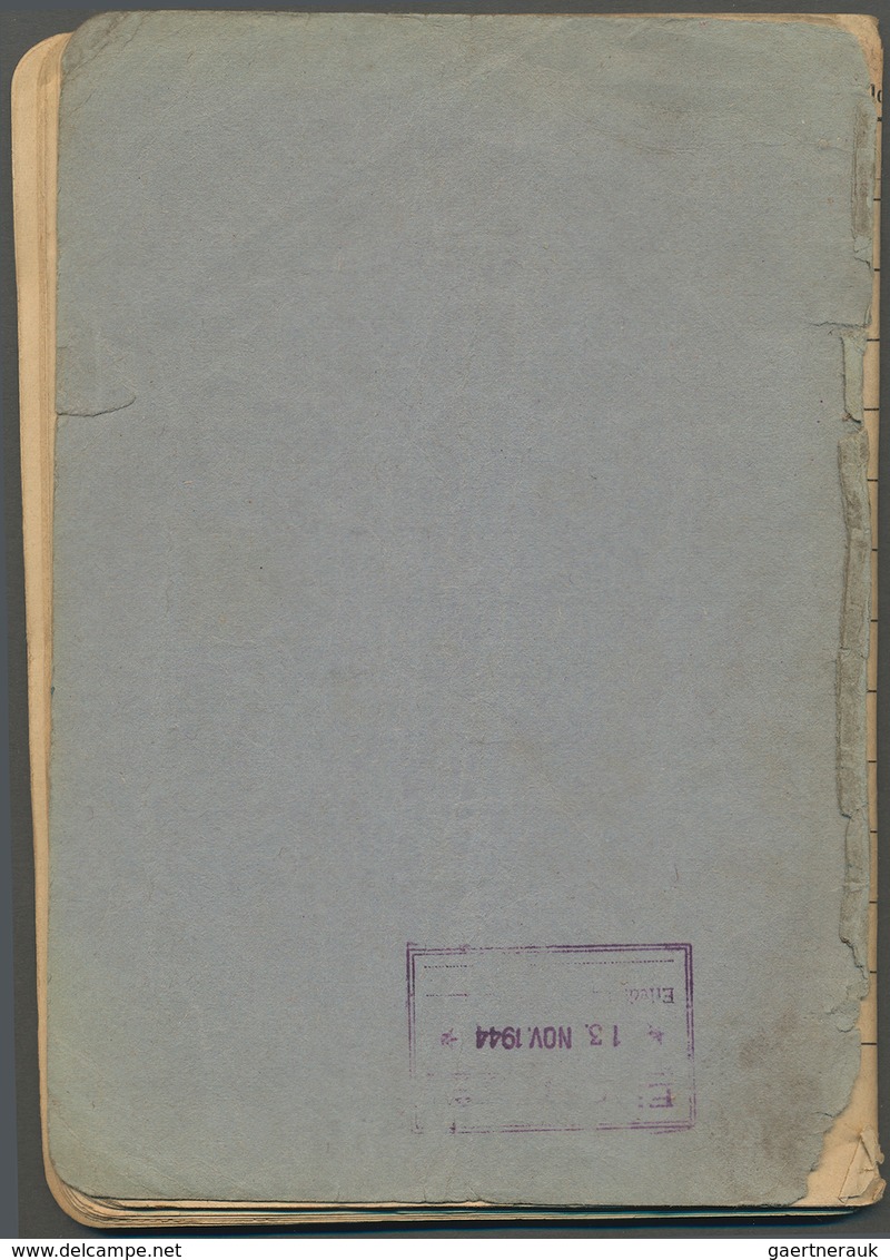 Deutsches Reich - Besonderheiten: 1944/45 Posteinlieferungsbuch Für Nachnahmen Und Pakete Von Berlin - Sonstige & Ohne Zuordnung
