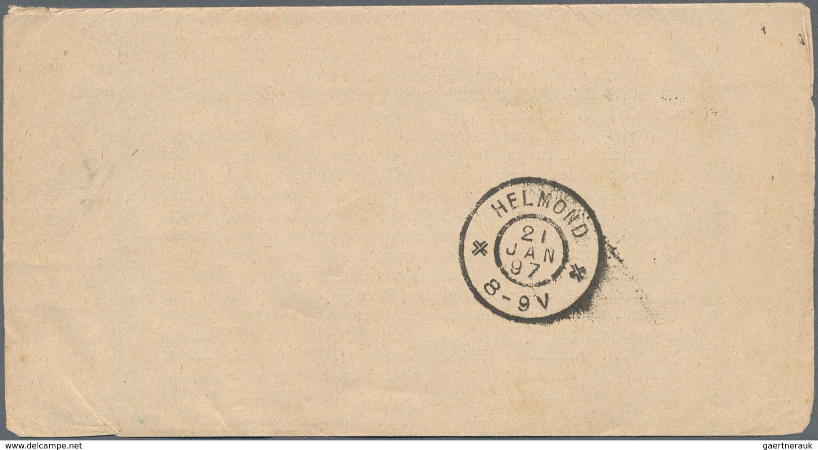 Deutsche Post In China - Vorläufer: 1896. News-Band Wrapper Addressed To Holland Bearing German 'Rei - Deutsche Post In China