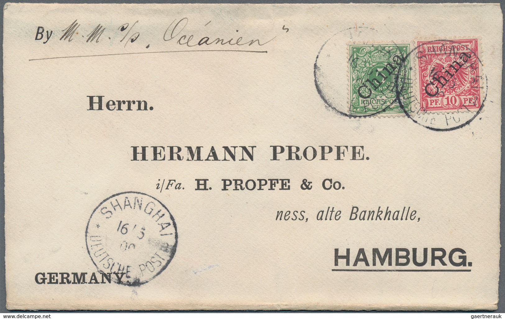 Deutsche Post In China - Besonderheiten: 1900 (16.5.), Zeitungsstreifband (Vordruck) Der 3. Gewichts - China (offices)