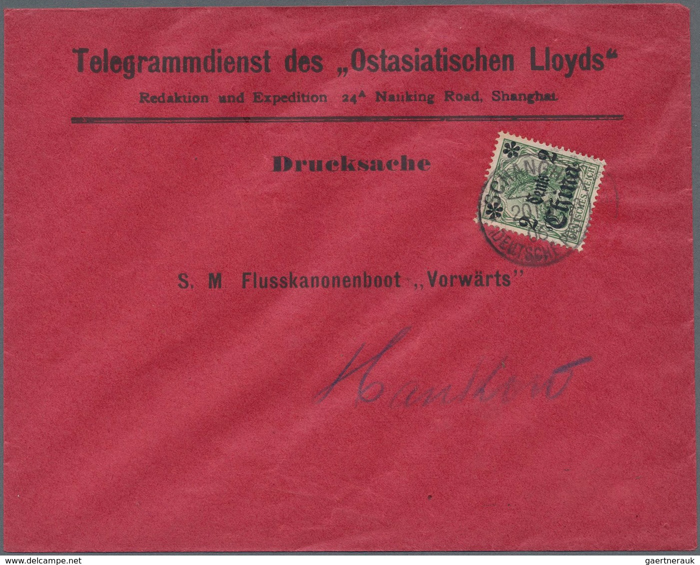 Deutsche Post In China - Besonderheiten: 1901/1906, Zwei Drucksachen-Umschläge (1x Kl. Randriss) Mit - Deutsche Post In China