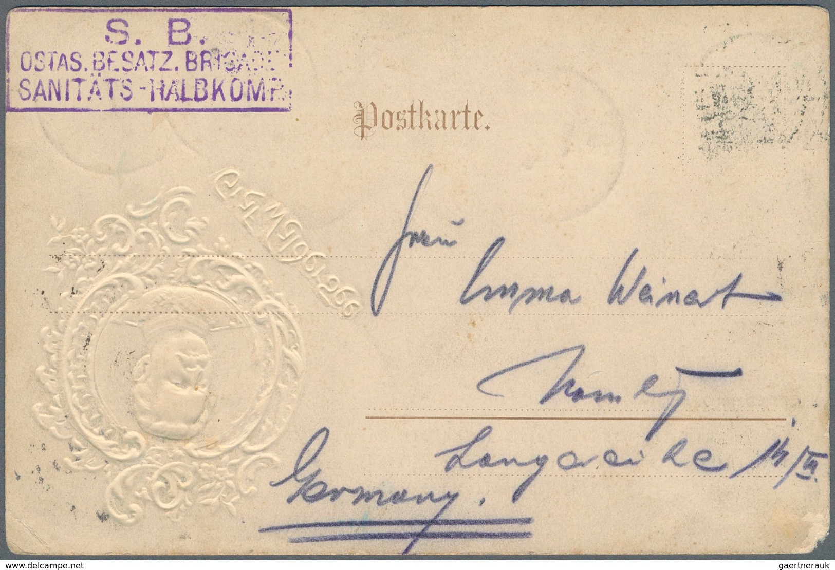 Deutsche Post In China - Besonderheiten: 1901, 5 Pf Grün Aufdruckwert Gestempelt TIENTSIN + Marken U - Chine (bureaux)