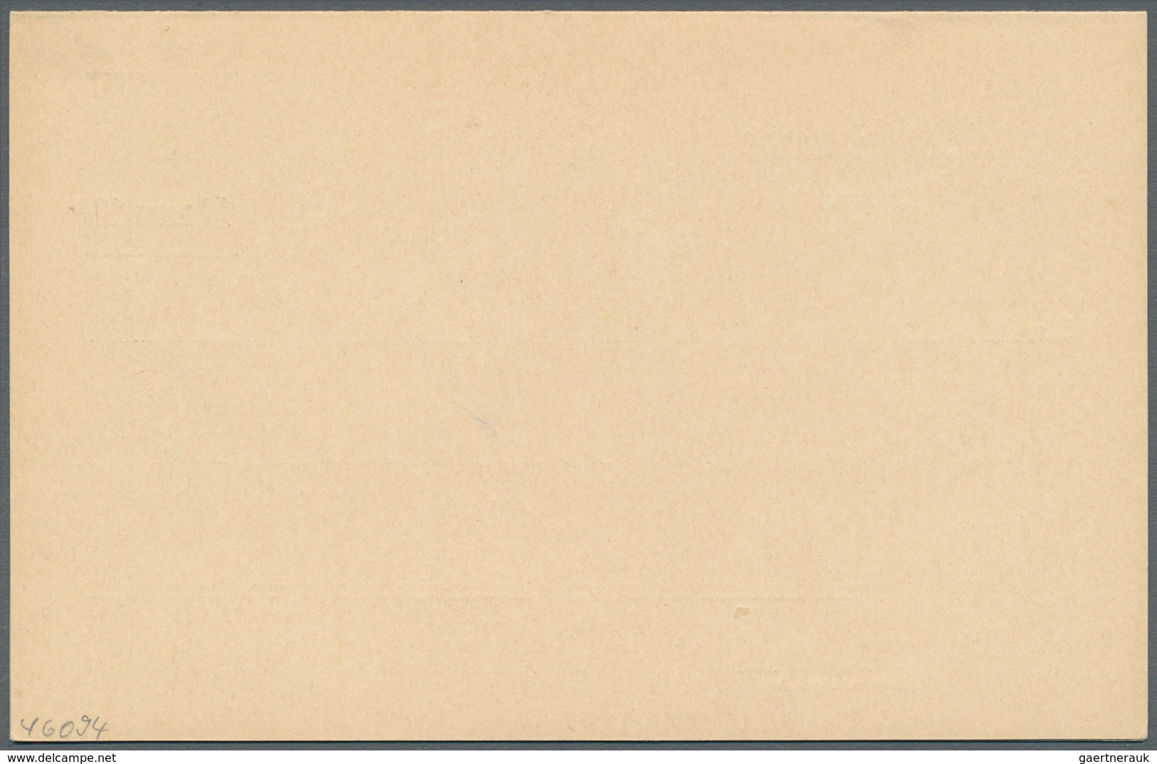 Deutsche Post In Der Türkei - Ganzsachen: 1902 Essay Für Doppelkarte 5 Pf Mit Überdruckprobe "10 PAR - Turquie (bureaux)