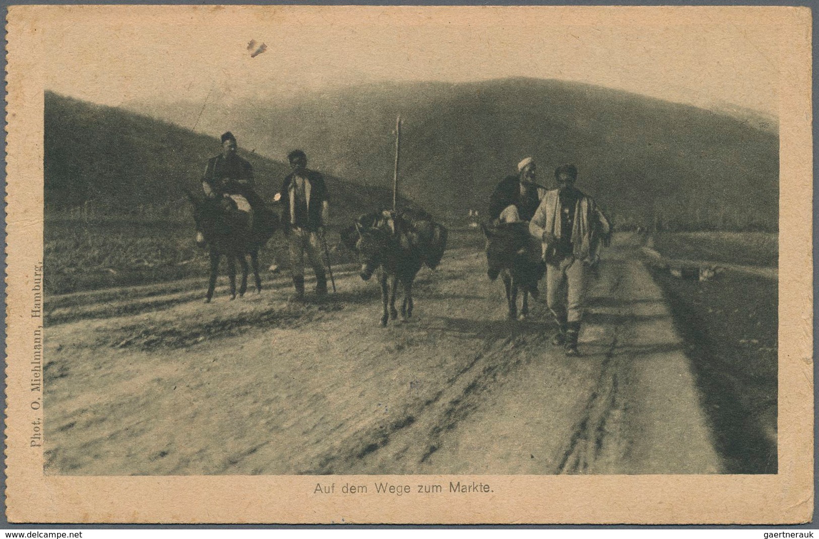 Deutsche Post In Der Türkei - Stempel: 1917/1918, "MIL.MISS.MAMURE" Auf Zwei FP-Belegen Mit Rotem Br - Turkey (offices)