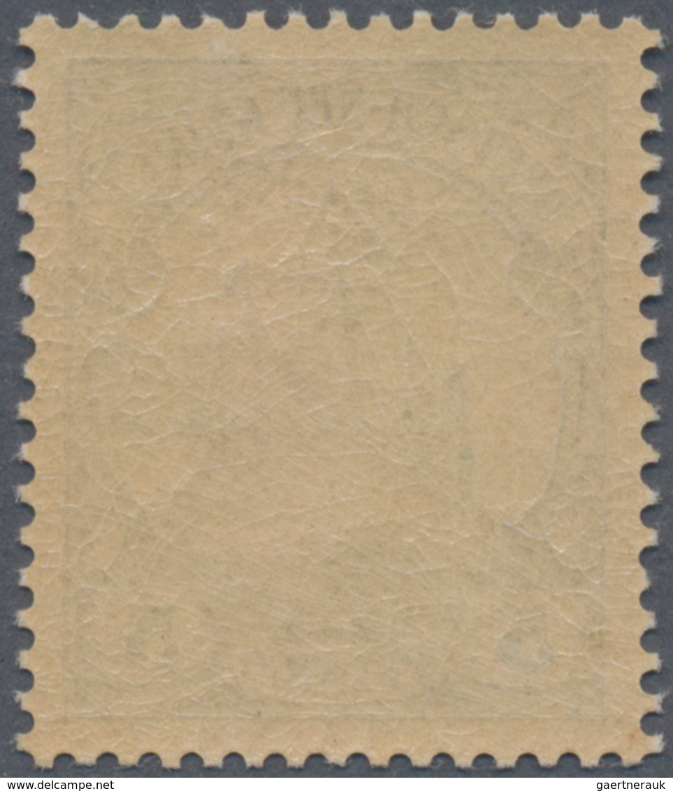 Deutsch-Neuguinea - Britische Besetzung - Dienstmarken: 1914, 1 D. Auf 5 Pfg. Dienstmarke, Postfrisc - Nouvelle-Guinée