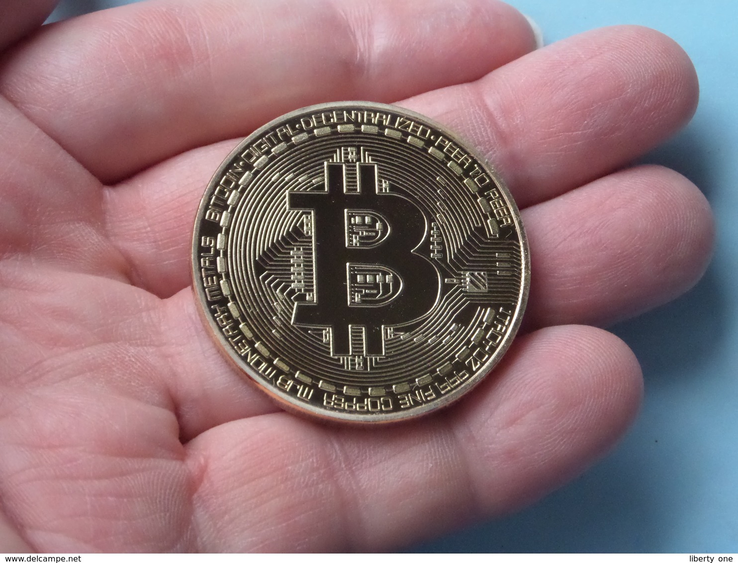 Bitcoin Gold Plated Coin - BCOIN Münze Miner 29 Gr. / 1 Troy Oz - Vergoldet Medaille Sammelmünze ( See Photo ) ! - Autres & Non Classés