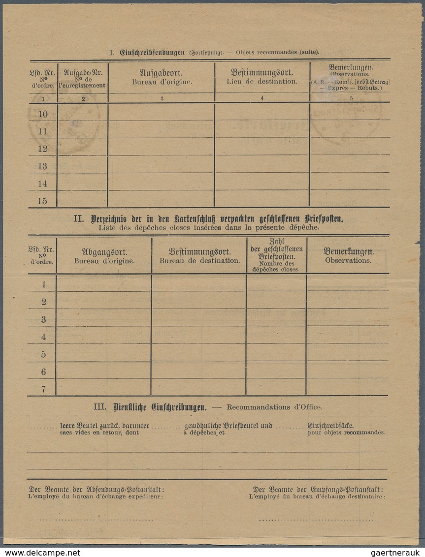 Deutsch-Südwestafrika - Stempel: 1913, OKAHANDJA, Reco-Briefkarte (Formular A1a..IIa) Mit O-Stempel - Sud-Ouest Africain Allemand