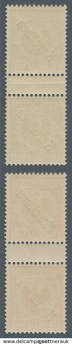 Deutsche Kolonien - Karolinen: 1899, 10 Pfg. Und 20 Pfg. Mit Diagonalem Aufdruck Jeweils Im Senkrech - Carolines
