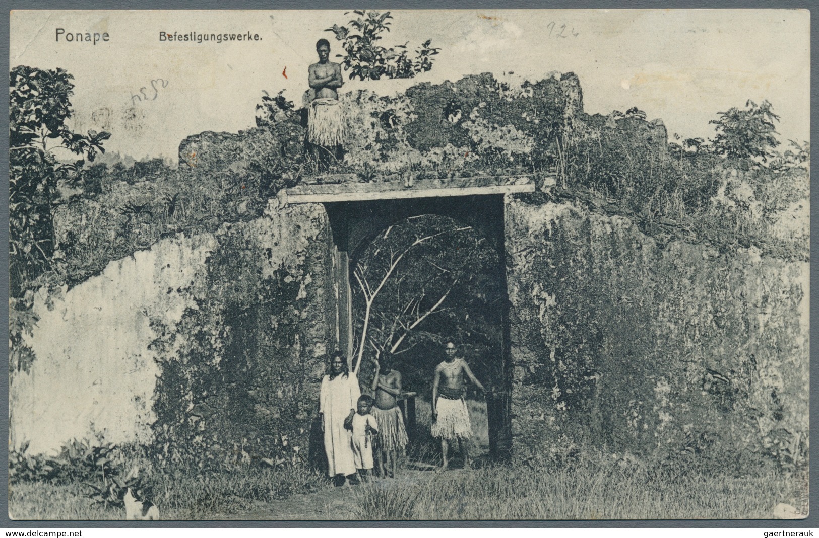 Deutsche Kolonien - Karolinen: 1910, 5 Pf Auf 3 Pfg. Kaiseryacht, Sogen. 2. "Ponape"Aushilfs-Ausgabe - Caroline Islands