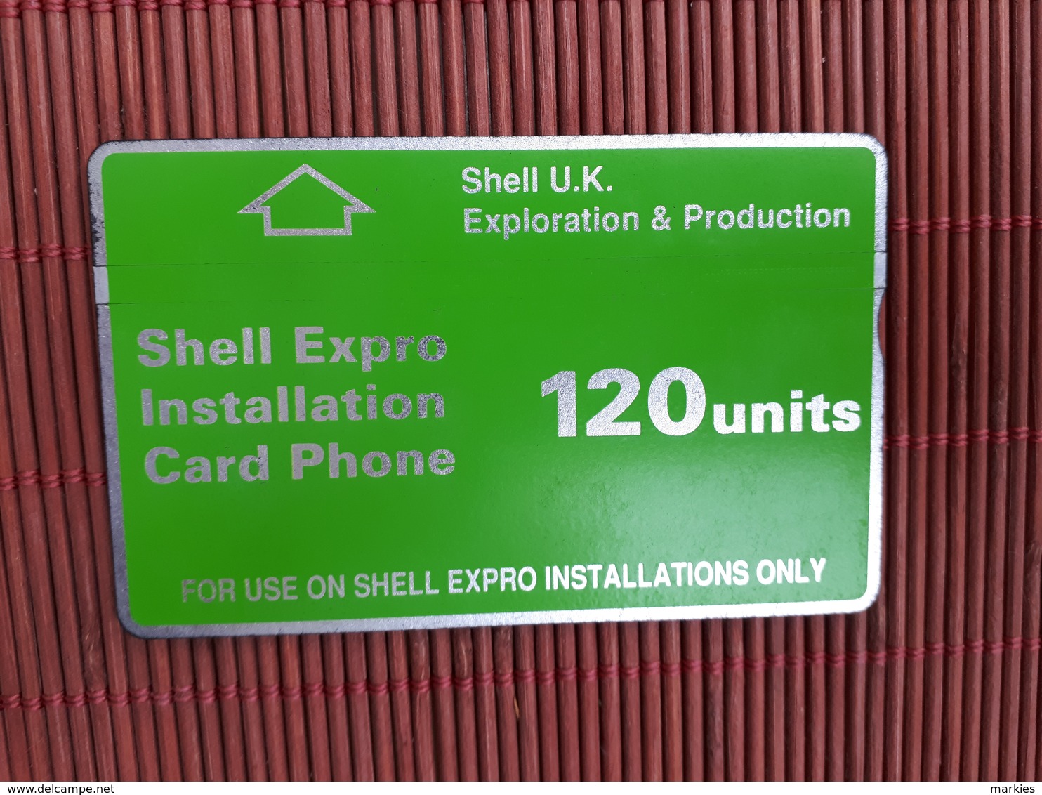 Early British Telecom Card - Shell Expro Installation Card 128 A Used - BT Generales