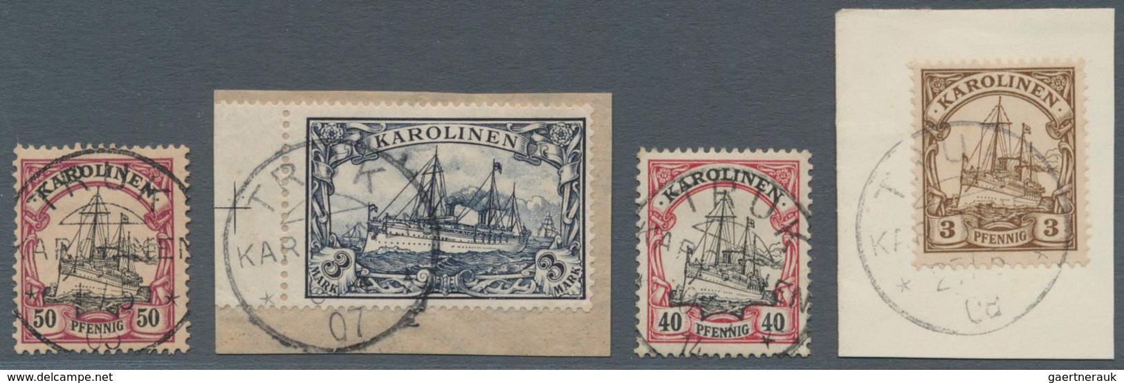 Deutsche Kolonien - Karolinen - Stempel: "TRUK KAROLINEN 1.5.05", Sehr Klar Und Zentrischer Abschlag - Caroline Islands