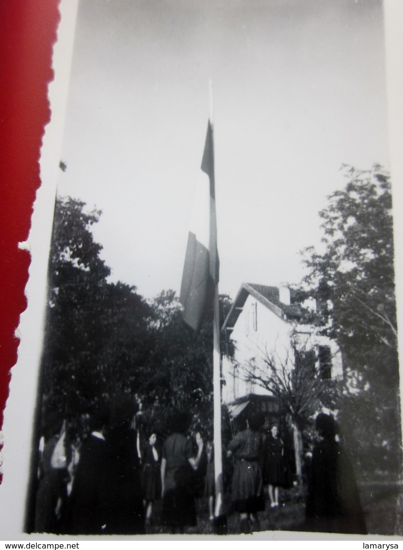 CRESTET Vaucluse en 1937 LOT de 7 PHOTO PHOTOGRAPHIES ORIGINALES -SCOUT Scoutisme GUIDES de FRANCE- SCOUTING