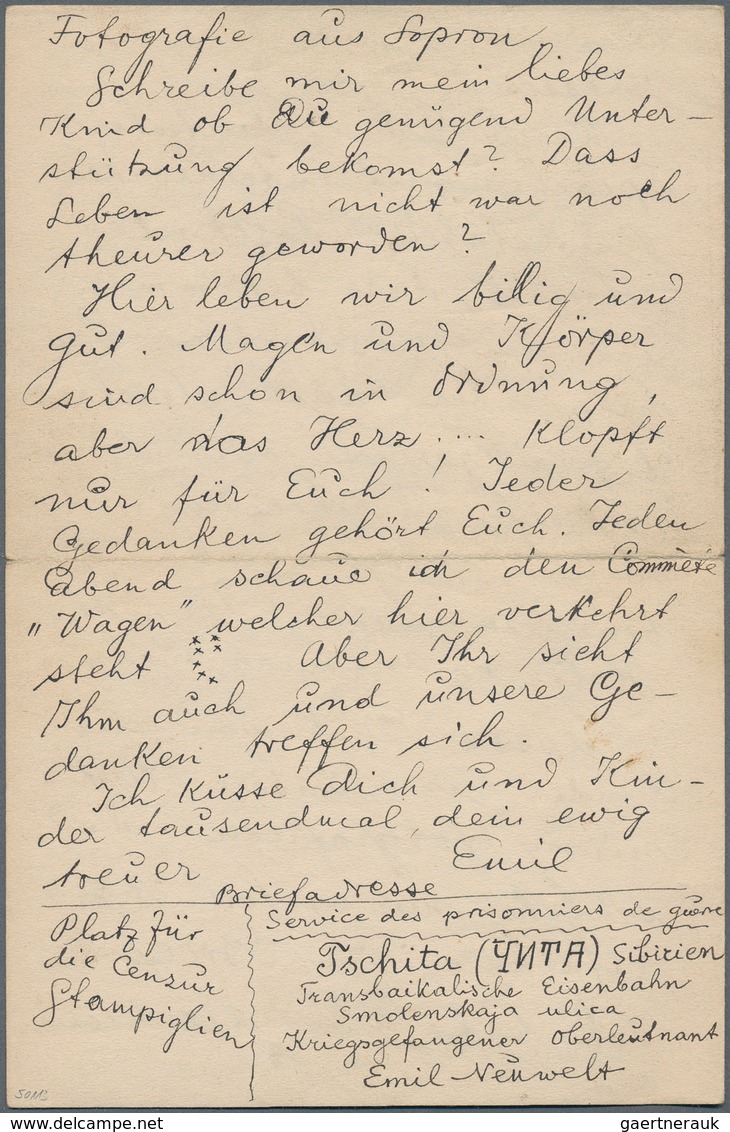 Deutsche Kolonien - Kiautschou - Kriegsgefangenenpost: 1915, Kriegsgefangenenpost Aus Dem Lager TSCH - Kiautchou