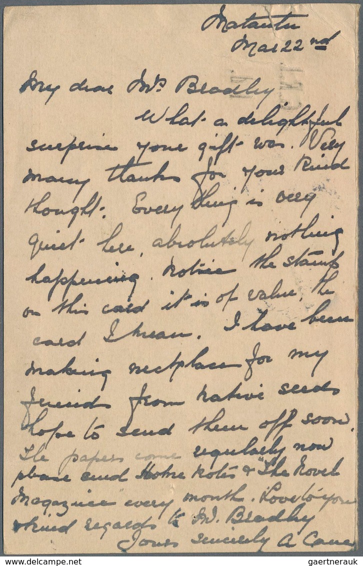 Deutsche Kolonien - Samoa - Britische Besetzung - Ganzsachen: 1914, 1 D Auf 10 Pf Karmin Kaiseryacht - Samoa